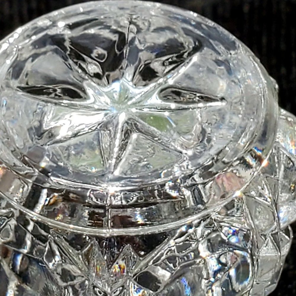 Anna Hutte Vintage Lead Crystal Toothpick Holder West Germany 1970s Bleikristall - Picture 7 of 9